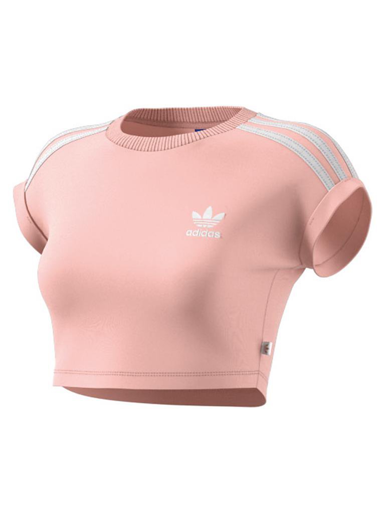 adidas damen cropped top shirt rosa adidas damen cropped top shirt rosa